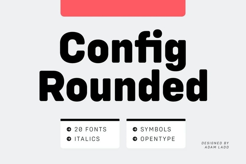19. Config Rounded – Modern Font Family