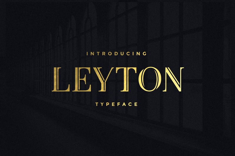 19. Leyton Luxury Font