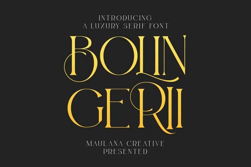 2. Bolin Gerii – Luxury Serif Font