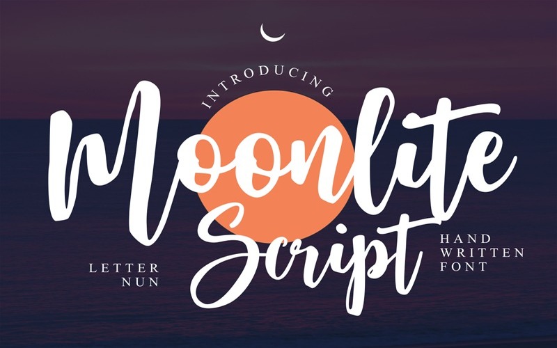 2. Moonlite Script Font