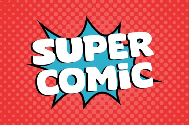 2. Font Super Comic phong cách truyện tranh 