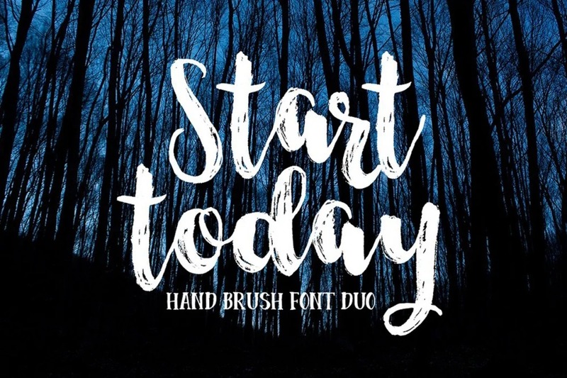 20. Start Today Script Font