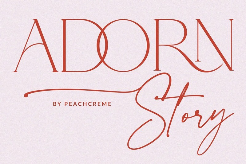 23. Adorn Story Luxury Font