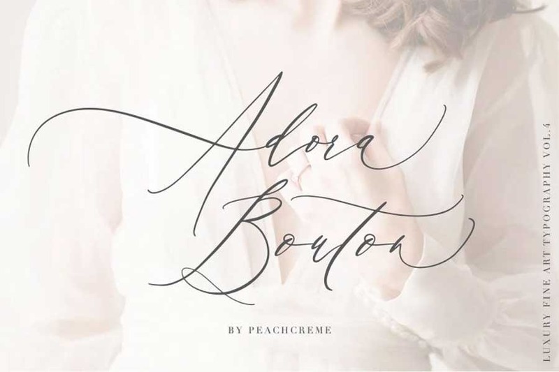 24. Adora Bouton Luxury Font