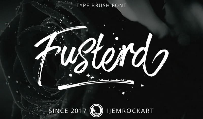 24. Fusterd Brush Font
