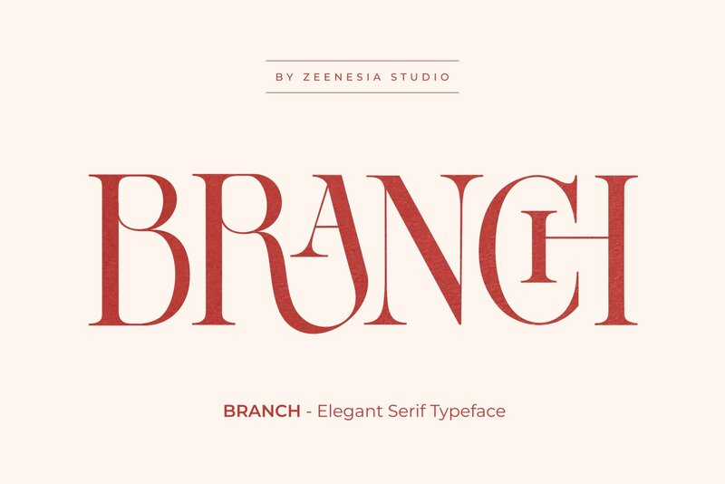 25. Branch Luxury Font