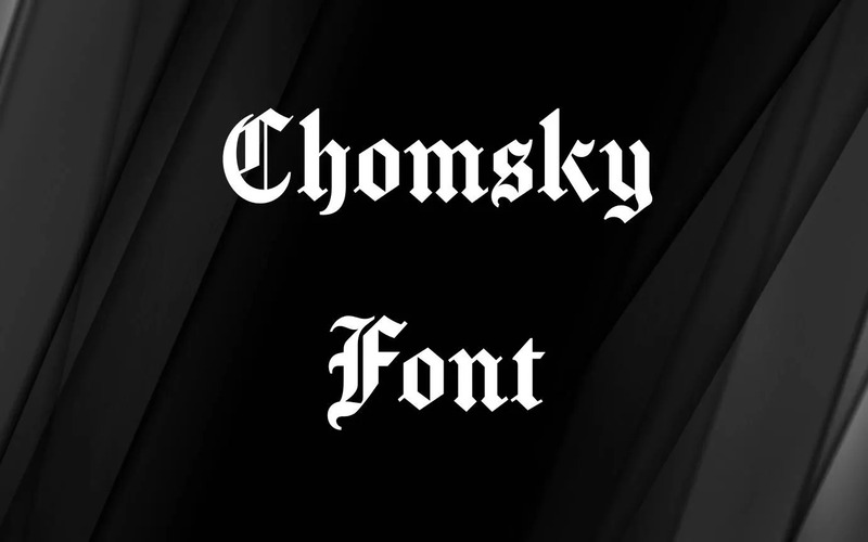 3. Chomsky Font