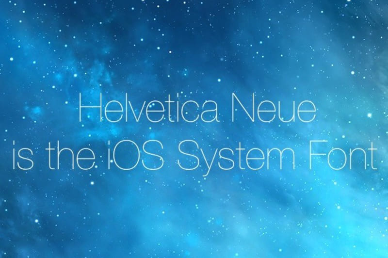 3. Helvetica trích từ IOS 7