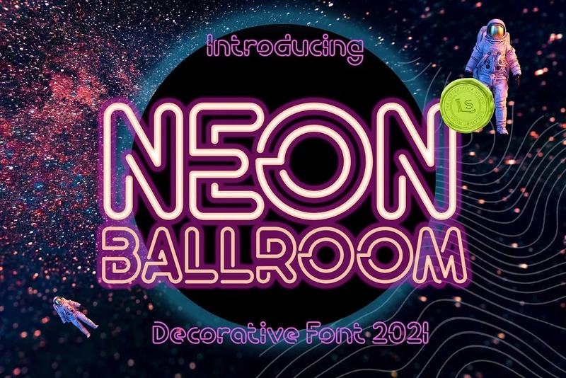 3. Neon Ballroom Font