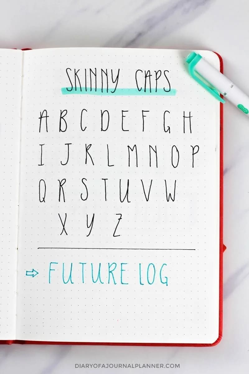 3. Skinny Caps Font mảnh mai