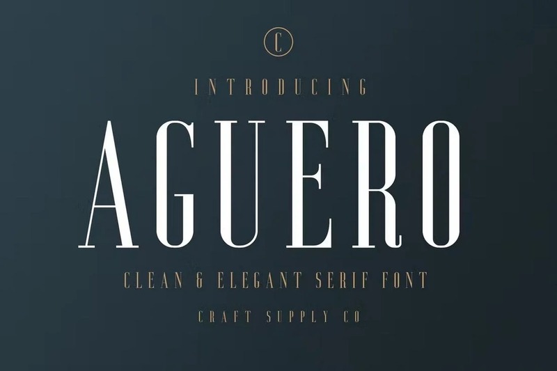 4. Aguero Serif – Clean & Elegant Font