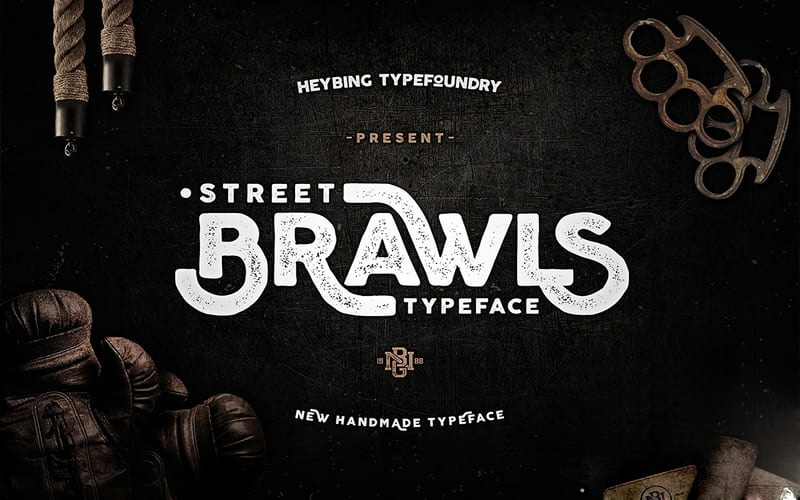 4. Brawls Typeface Font
