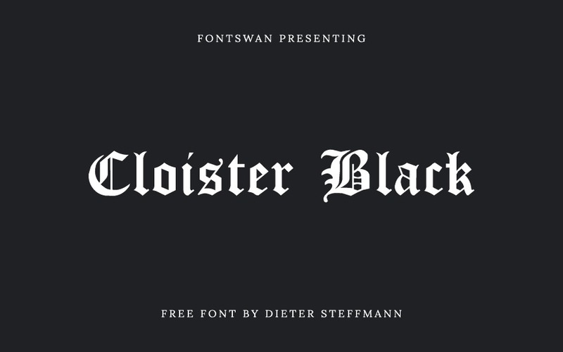 4. Cloister Black Font