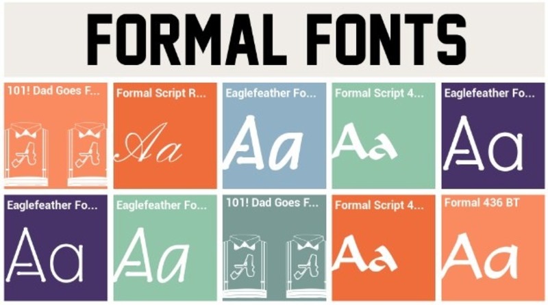 4. Font Formal Sans Serif