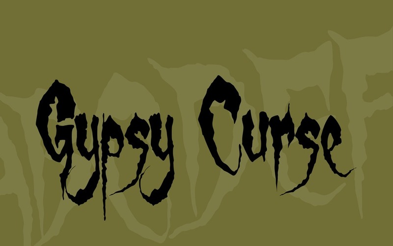 4. Gypy Curs Font 