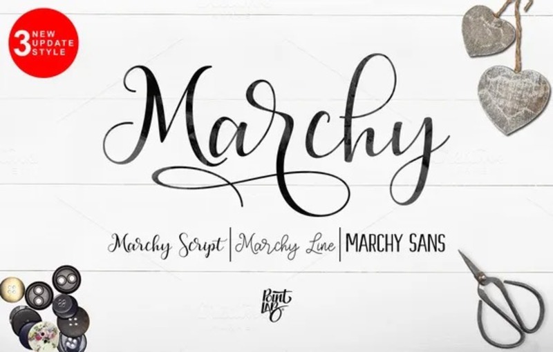 4. Marchy Script Font 