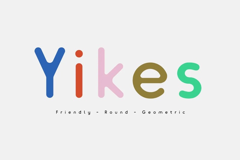 5. Yikes - Font chữ tròn tinh nghịch