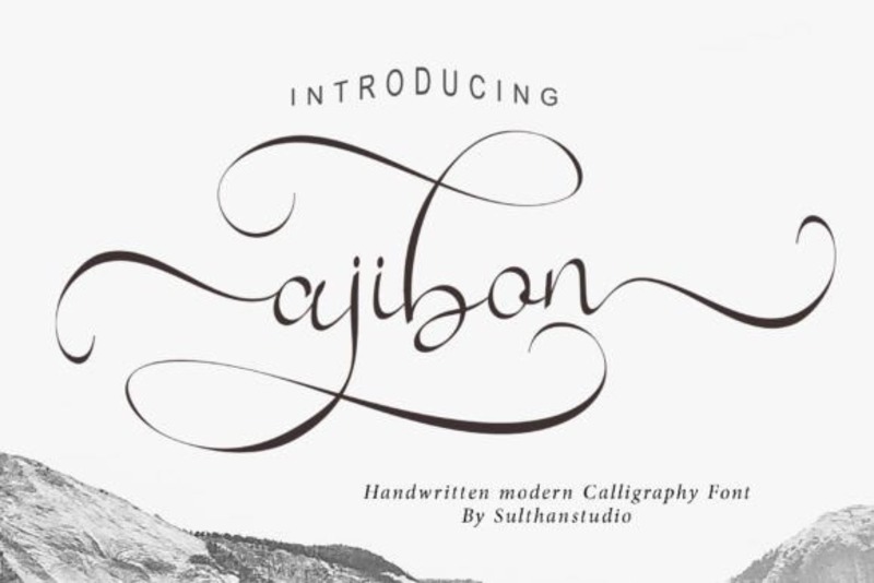 6. Ajibon Font