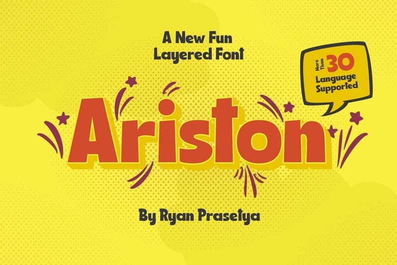 6. Ariston Font  