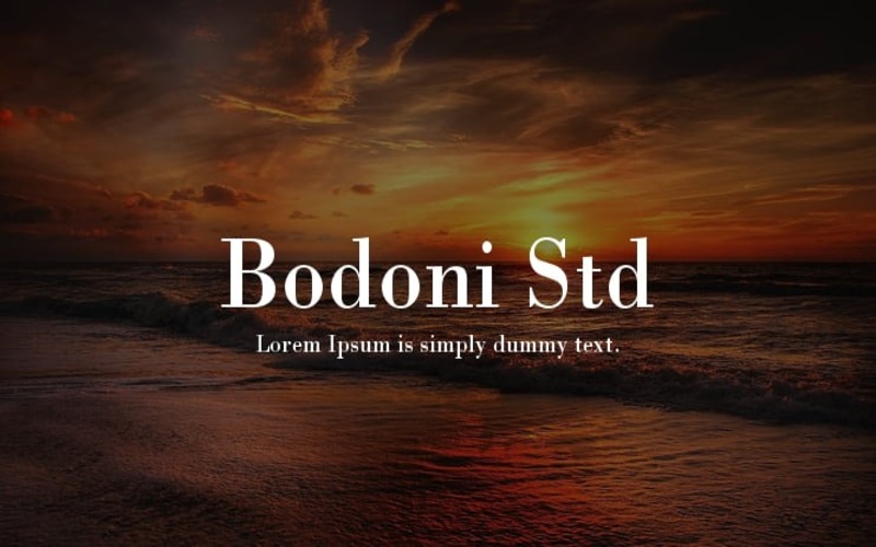 6. Bodoni Font