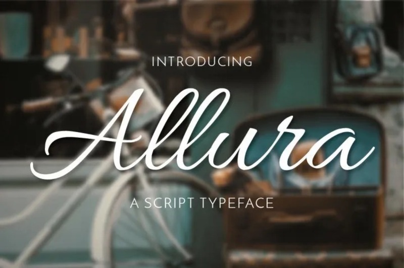 6. Font Allura 