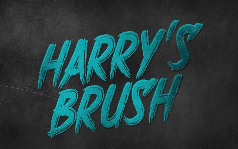 6.  Harry’s Brush Font 