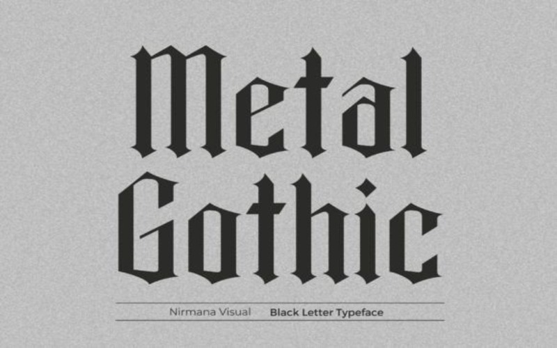6. Metal Gothic Font