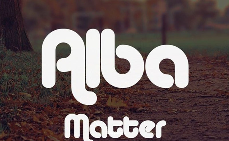 7. Alba Matter - Font chữ tròn vừa hoài cổ, vừa hiện đại