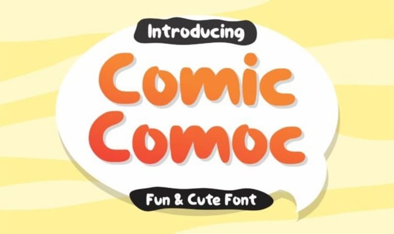 7. Comic Comoc Font