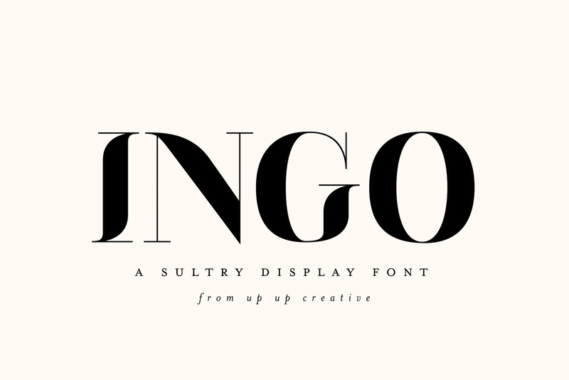 7. Ingo Display Font