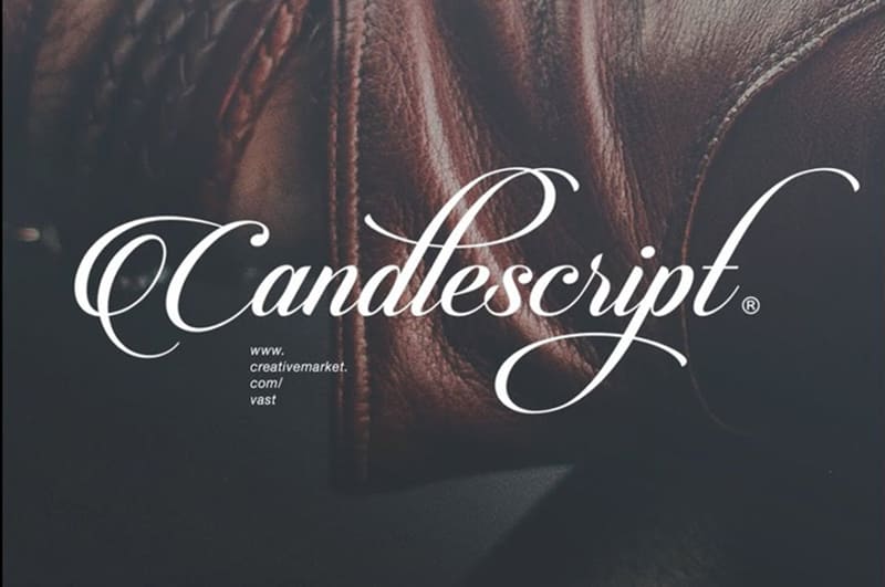 8. Candlescript Pro Font  