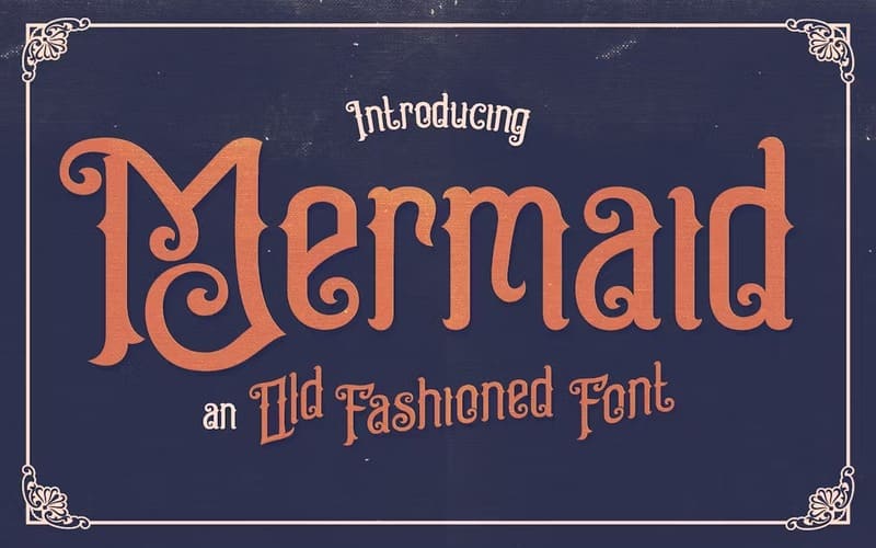 8. Mermaid Typeface Font