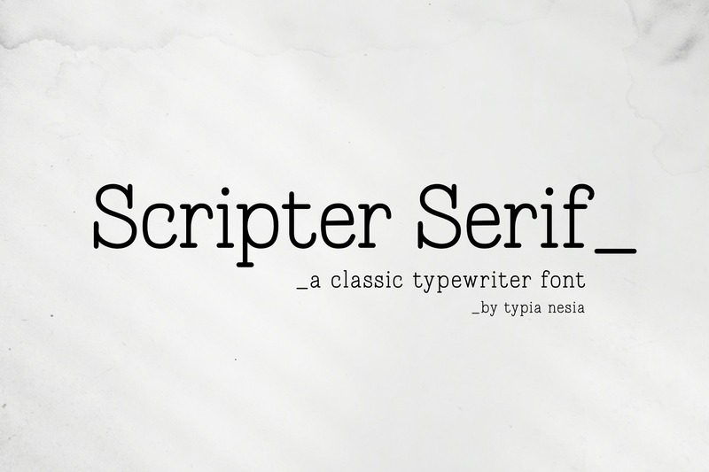 8. Scripter Serif Font