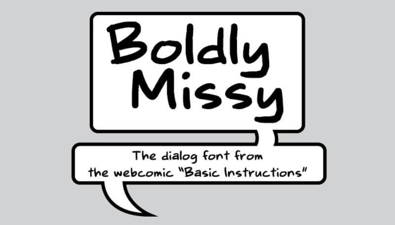 9. Boldly Missy Font 