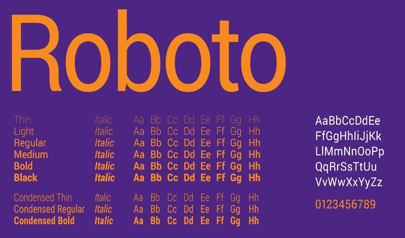 Danh sách bộ font Roboto tại 99Font