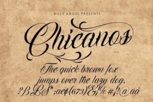 Font Chữ Chicano - Link Download Free Font