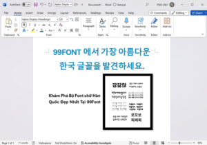 Font Chữ Hàn Quốc Cho Du Học Sinh Đầy Đủ Ký Tự