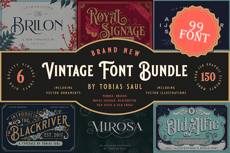 [Tổng Hợp] 15+ Font Chữ Viết Tay Vintage Cho Thiết Kế Cổ Điển - Retro