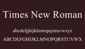 Tải Font Chữ Times New Roman Cho Máy Tính | Font Chữ Chuẩn Thường Được Sử Dụng 